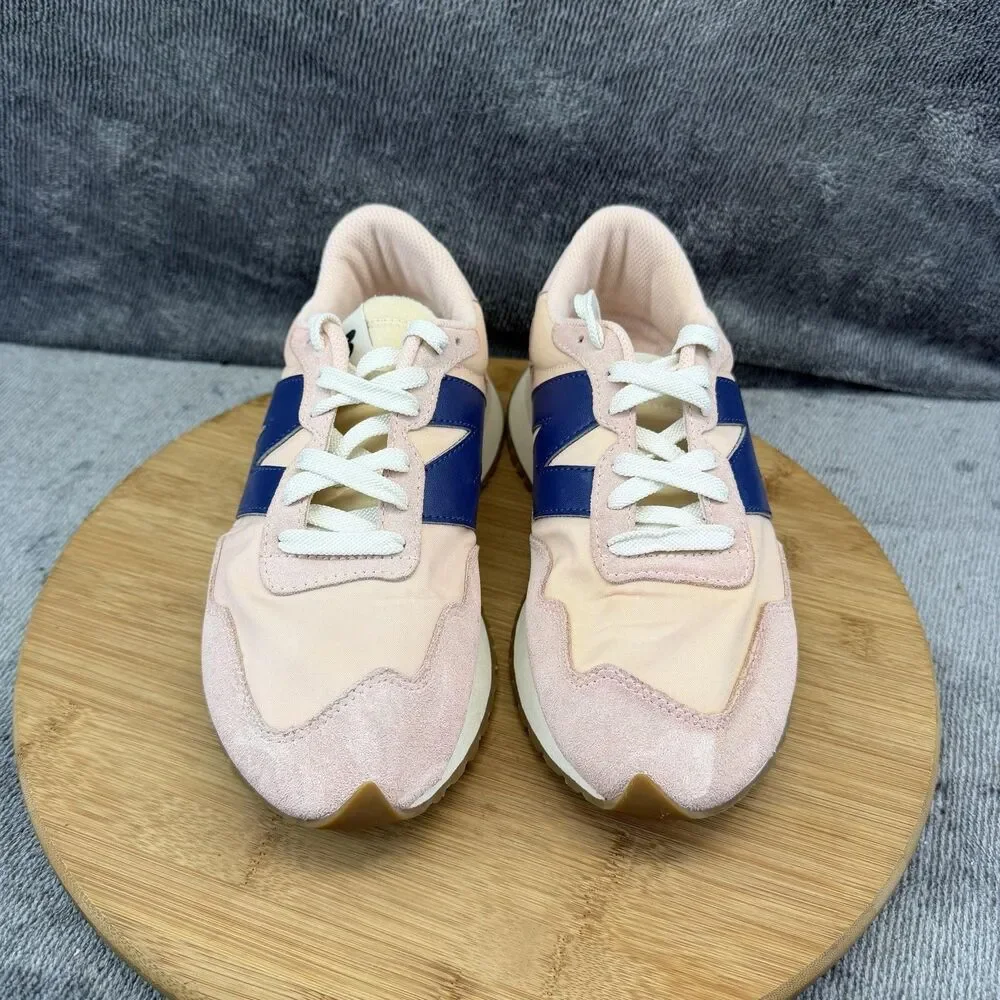 New Balance 237 Shoes Womens Size 7.5 Pink Navy Suede Athletic Sneakers WS237GC